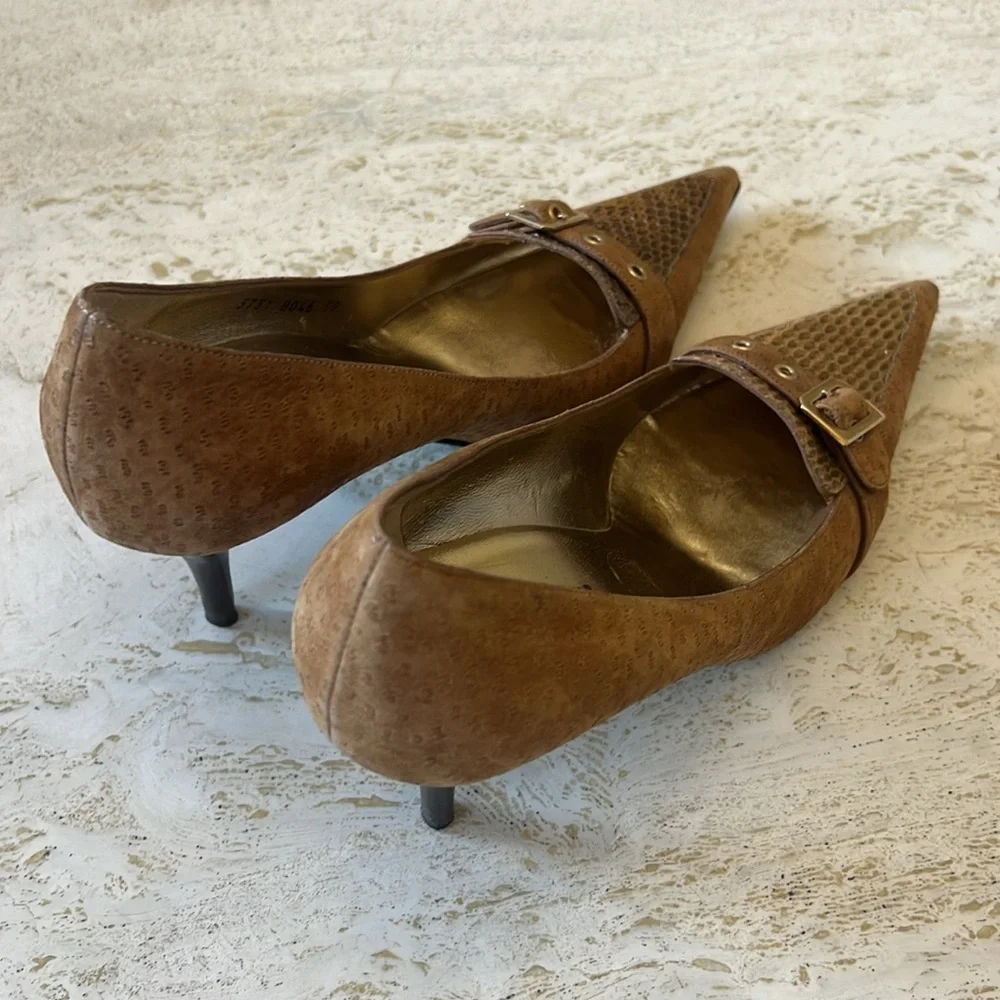 Dolce & Gabbana women’s Pointed Toe Buckle Heels – Size 39 - Picture 4 of 17